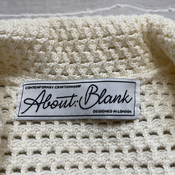 about:blank Mesh Knit Vacation Shirt - Ecru - Picture 3 of 5